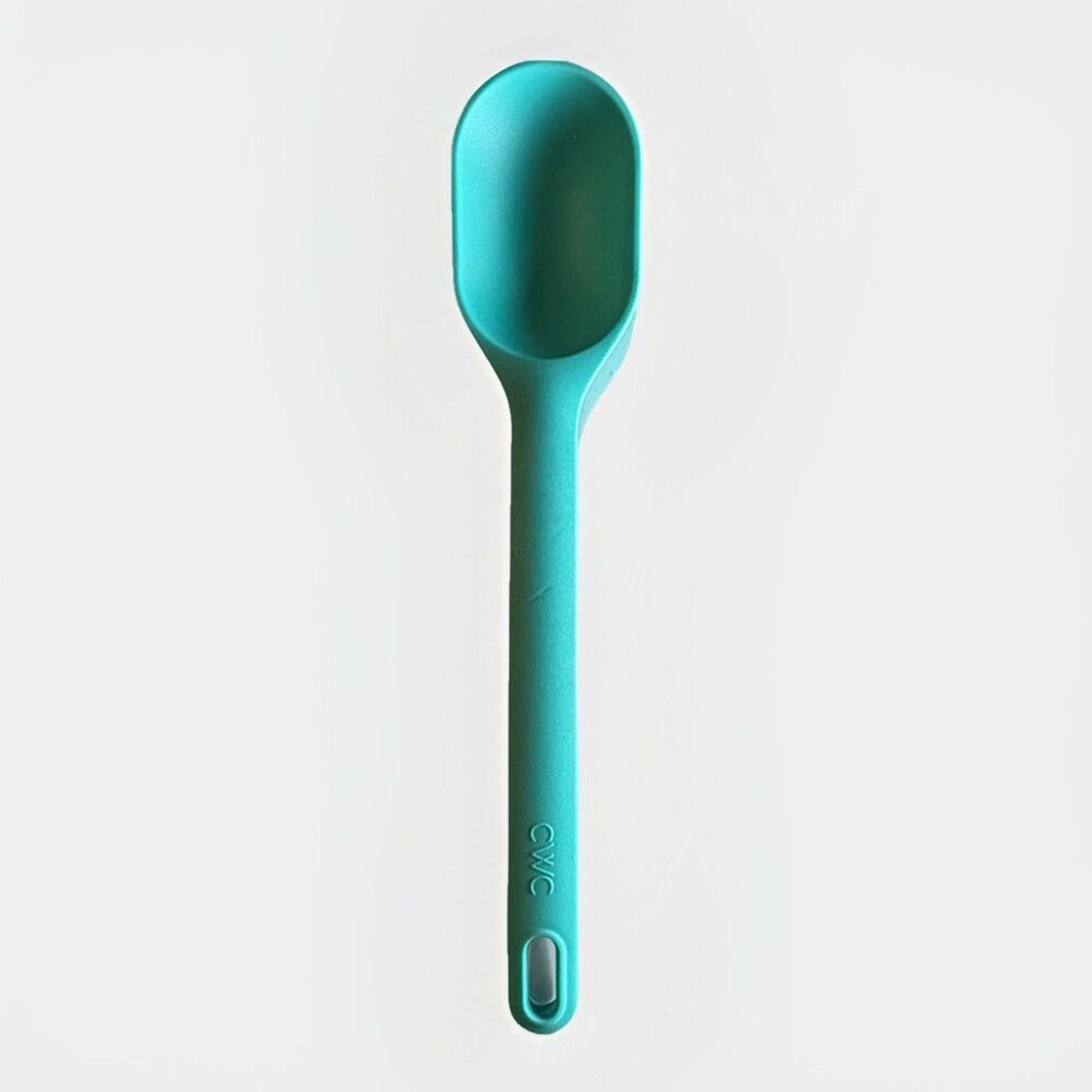 CWC Silicone Spoon Cook With Color Kitchen Utensil‎ Teal 11”